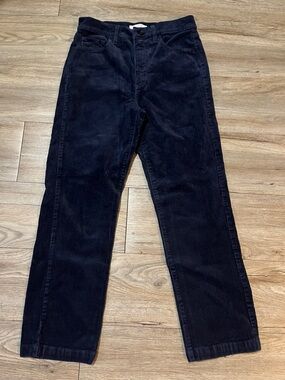 LOFT Woman’s Dark Navy Corduroy Trousers